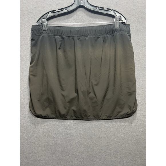 Athleta Womens Run With It Skort Green/Black Hombre Stretch Zip Pocket Size XL - Picture 4 of 13